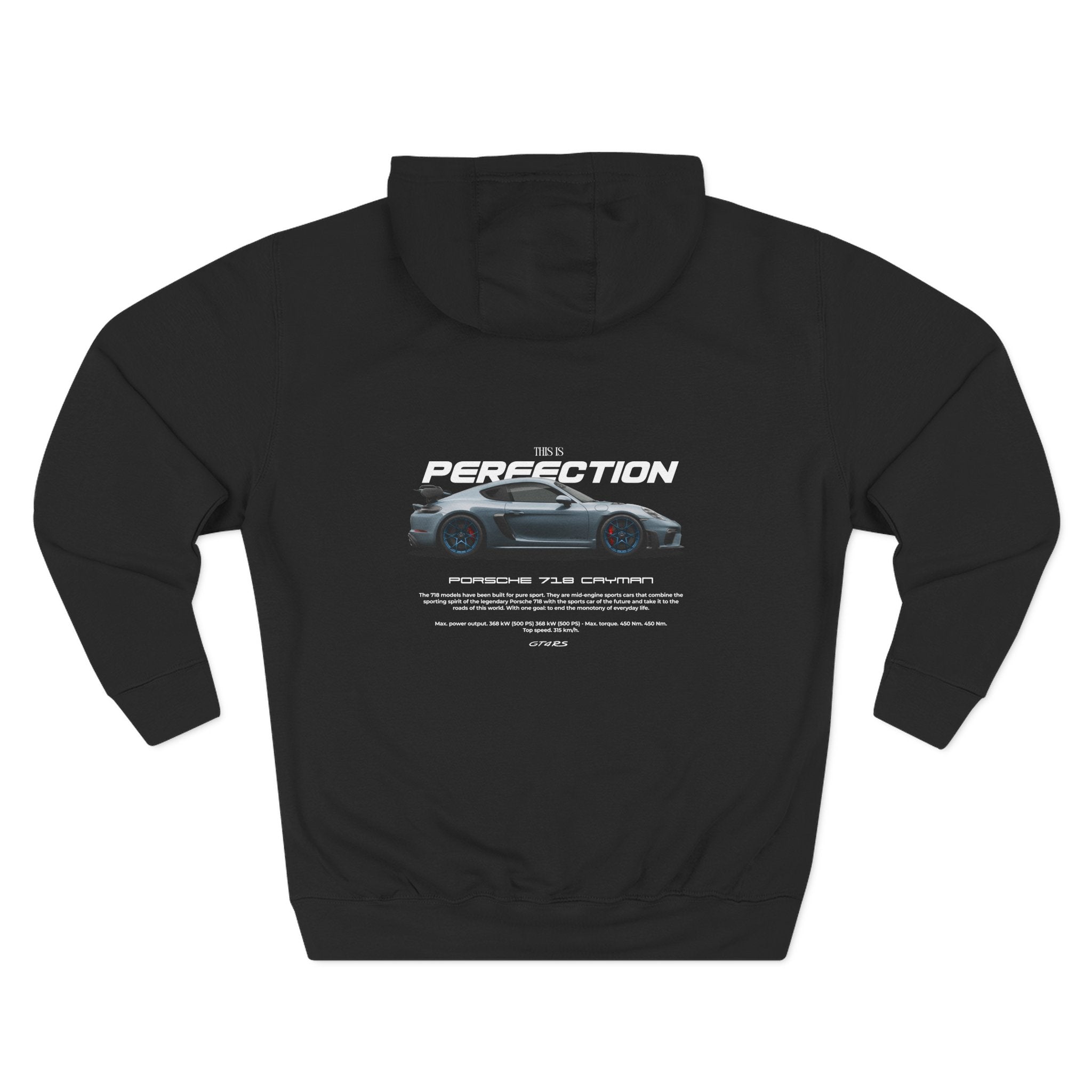 Performance Sports Car Hoodie — "Perfection" Graphic Fleece Hoodie