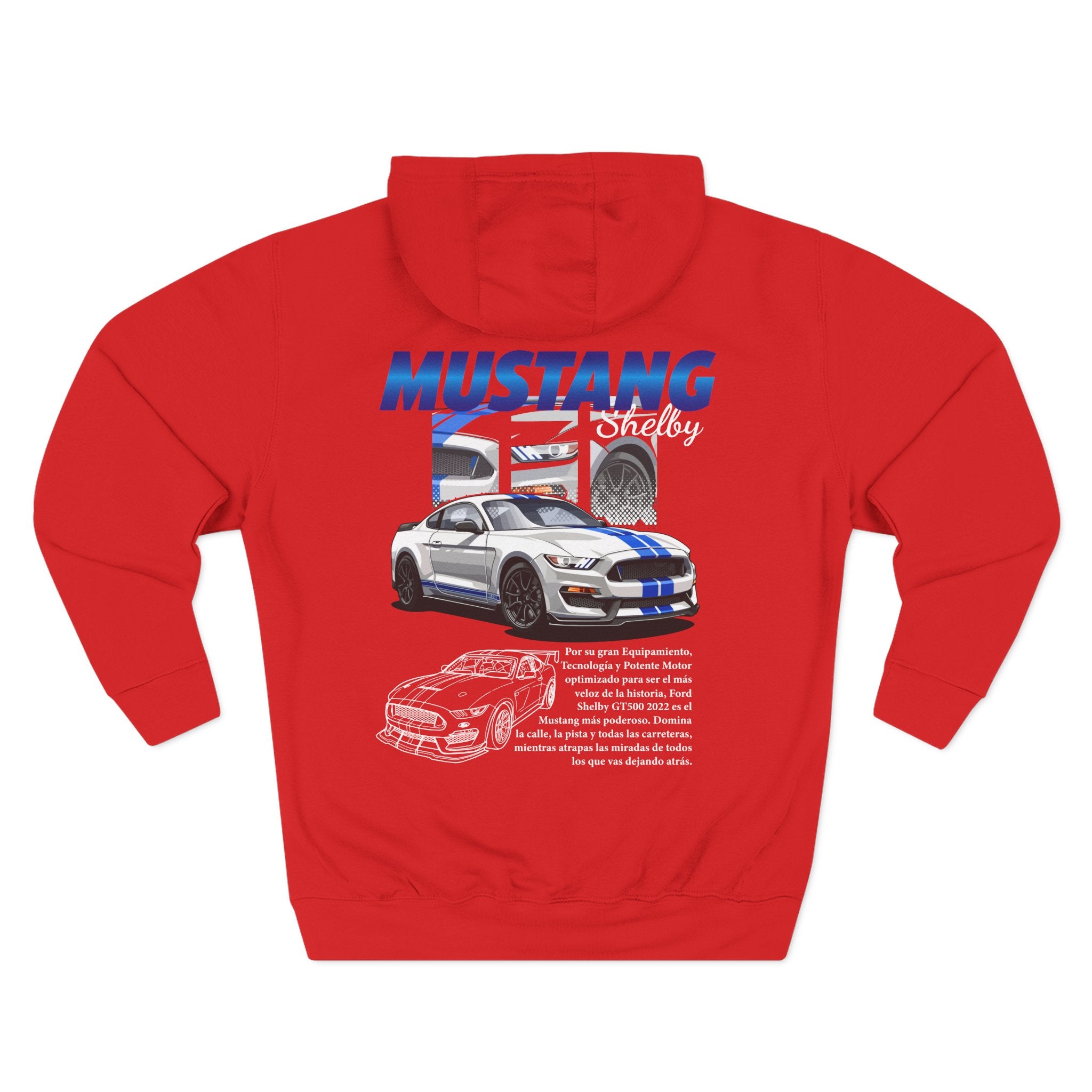 Mustang Graphic Hoodie — Vintage Muscle Car Fleece Pullover