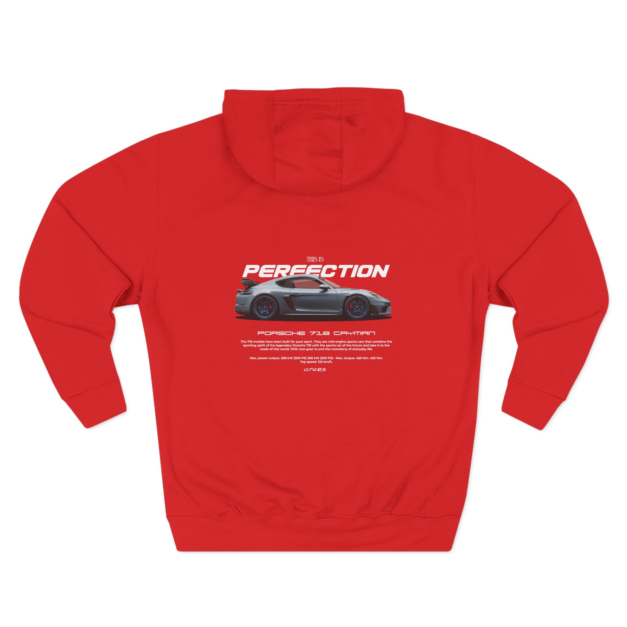 Performance Sports Car Hoodie — "Perfection" Graphic Fleece Hoodie