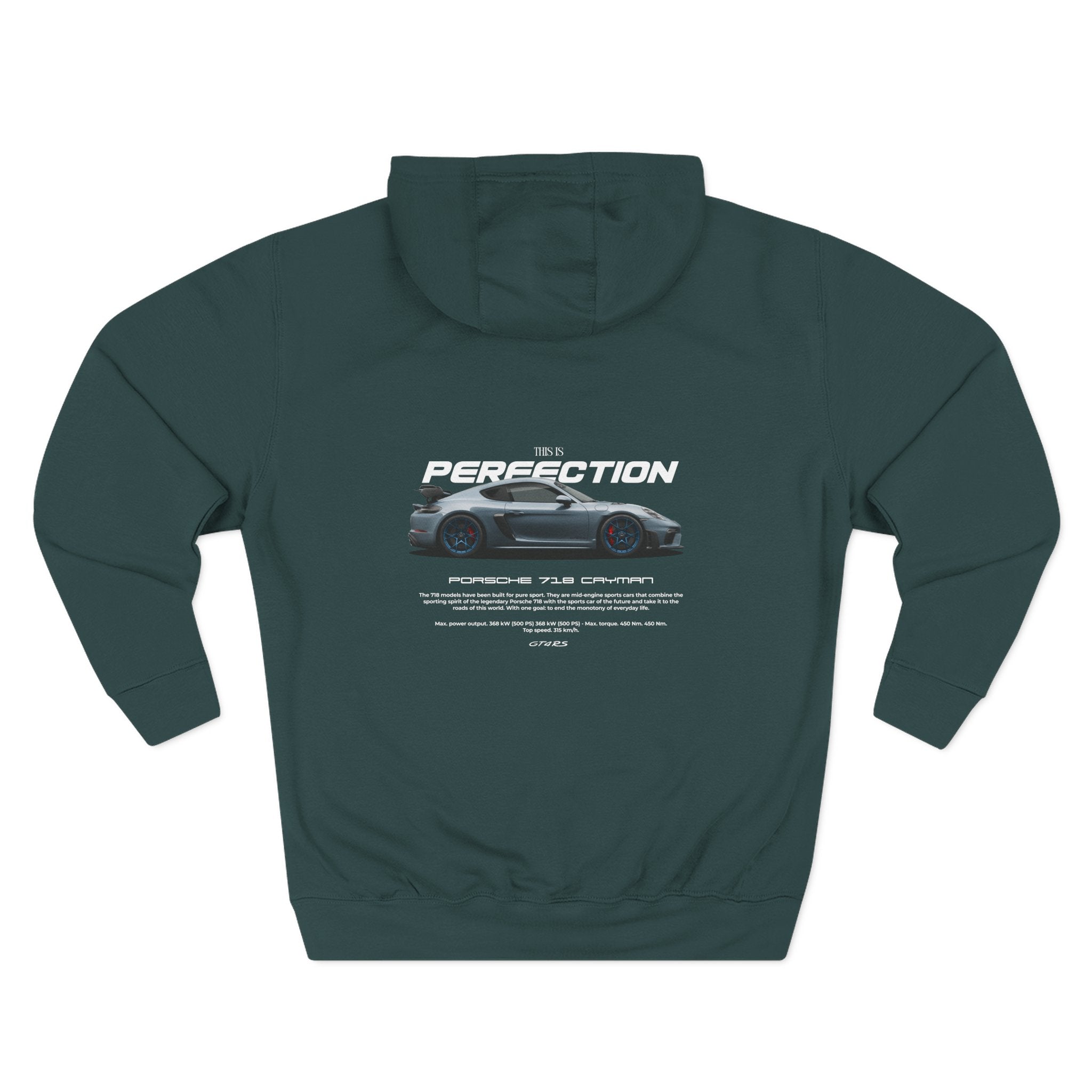 Performance Sports Car Hoodie — "Perfection" Graphic Fleece Hoodie