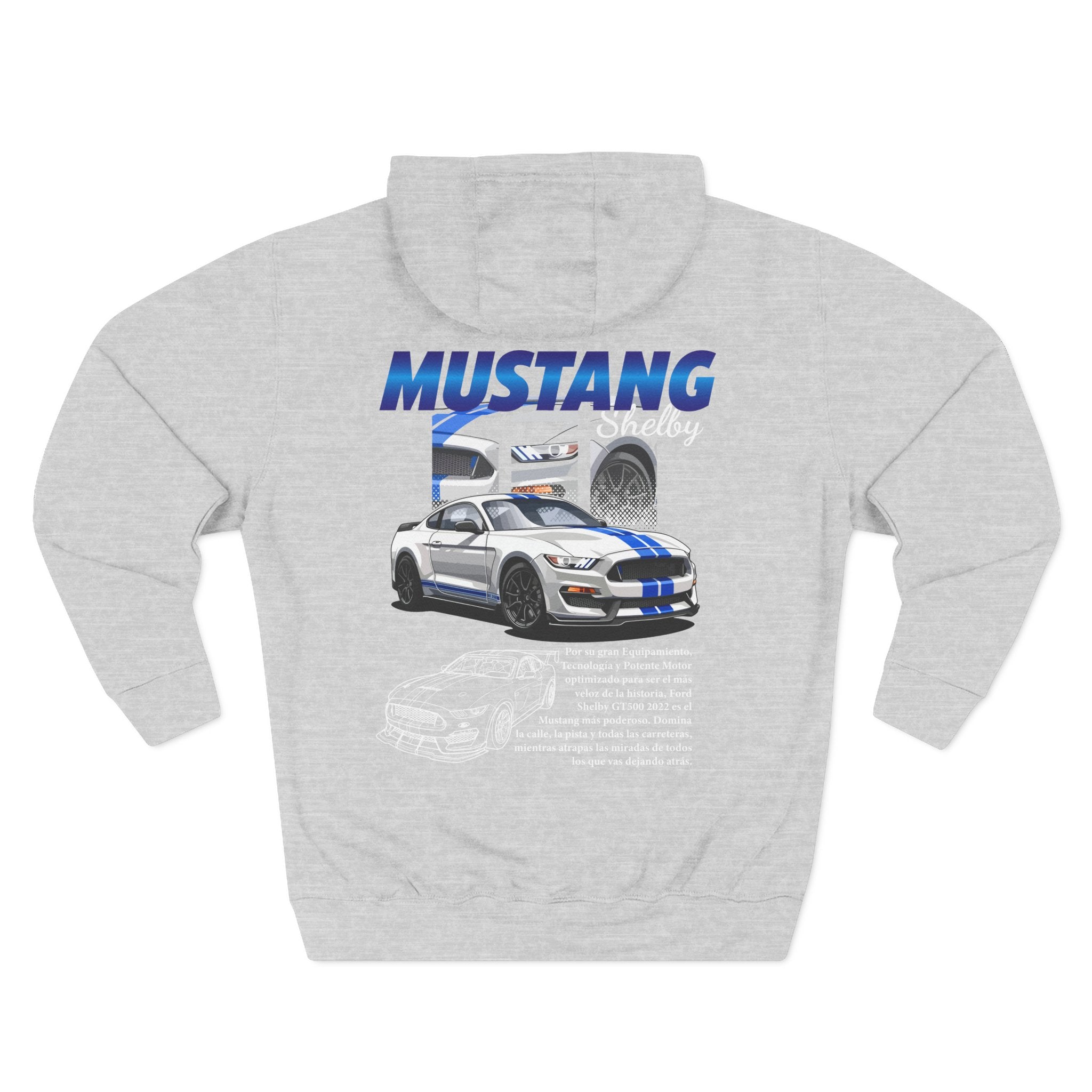 Mustang Graphic Hoodie — Vintage Muscle Car Fleece Pullover