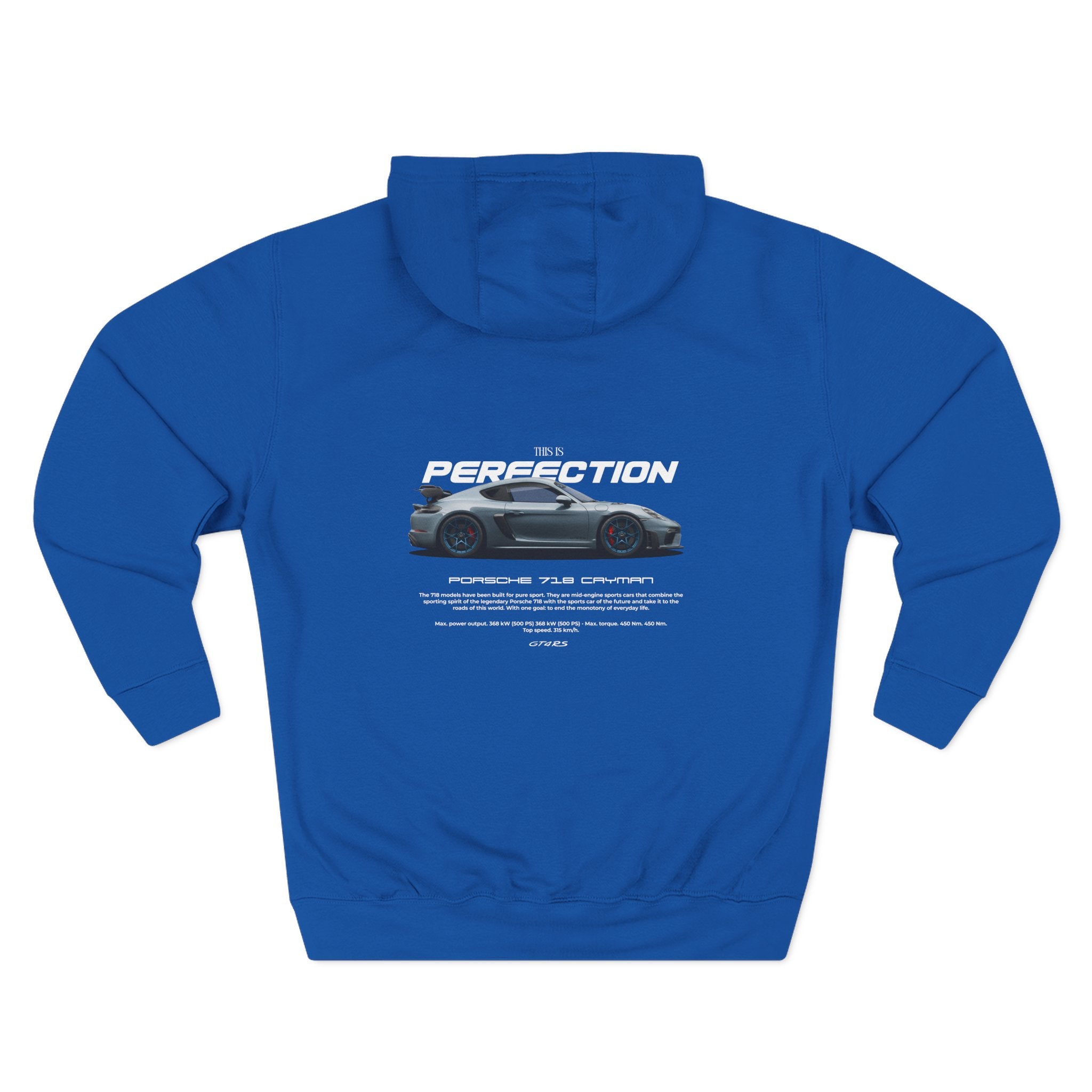 Performance Sports Car Hoodie — "Perfection" Graphic Fleece Hoodie