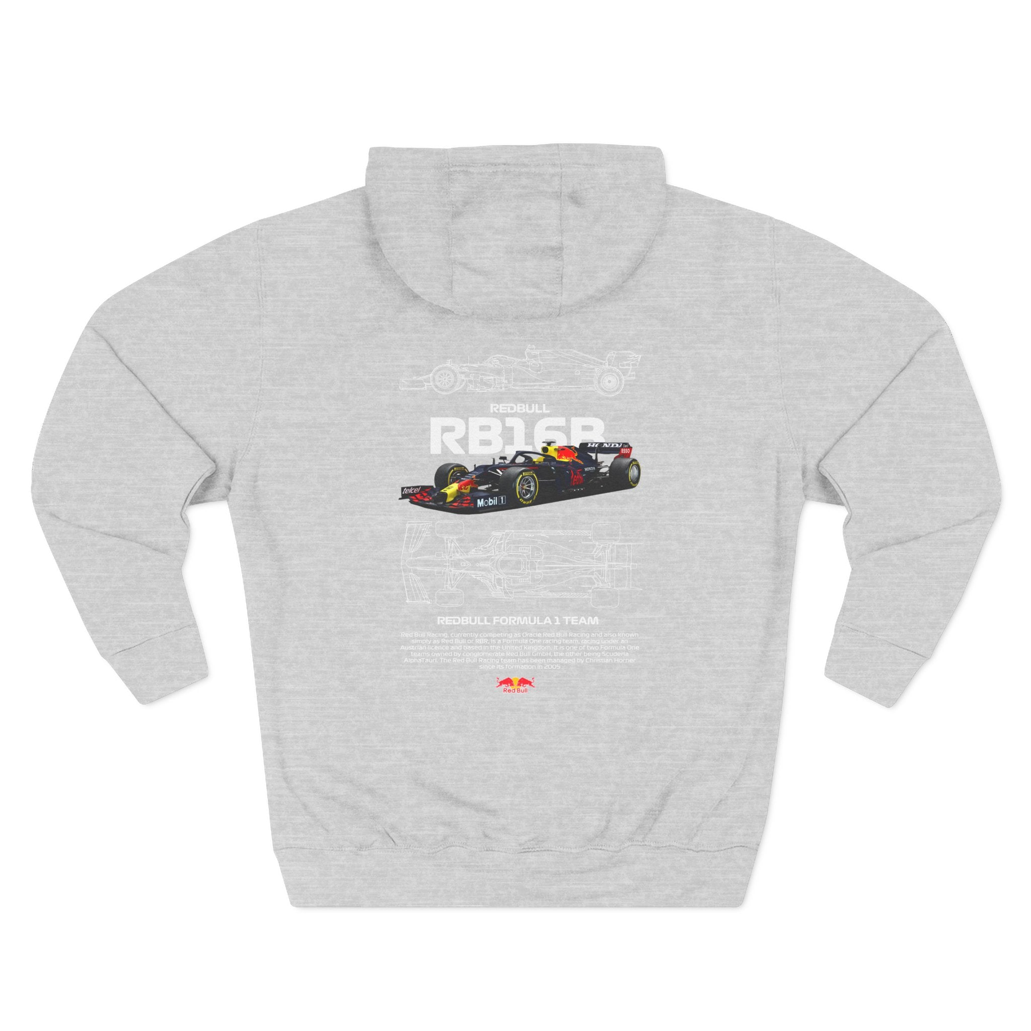 RB16B Formula 1 Racing Hoodie — Red Bull Car Graphic Back Print