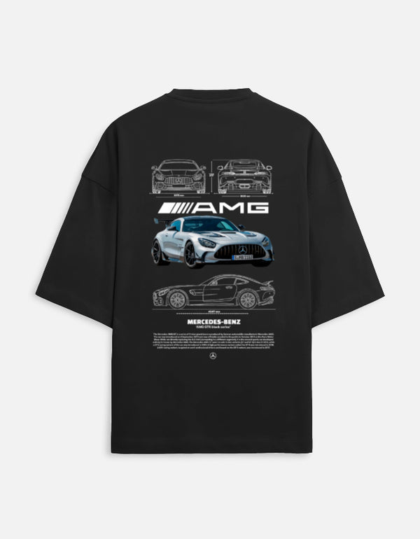 AMG GT 63 S Performance Blueprint Oversized T-Shirt
