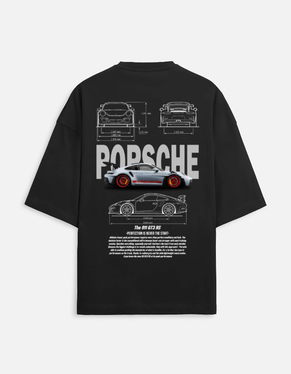 911 GT3 RS Blueprint Oversized T-Shirt