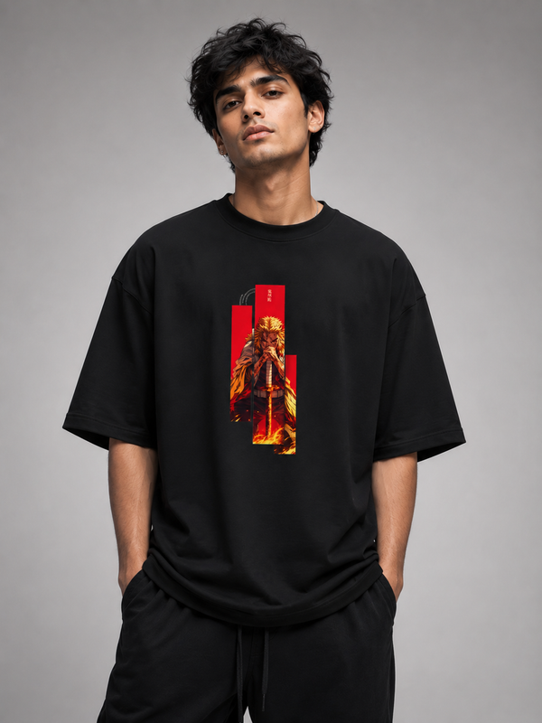 Flame Hashira Rengoku Oversized T-Shirt