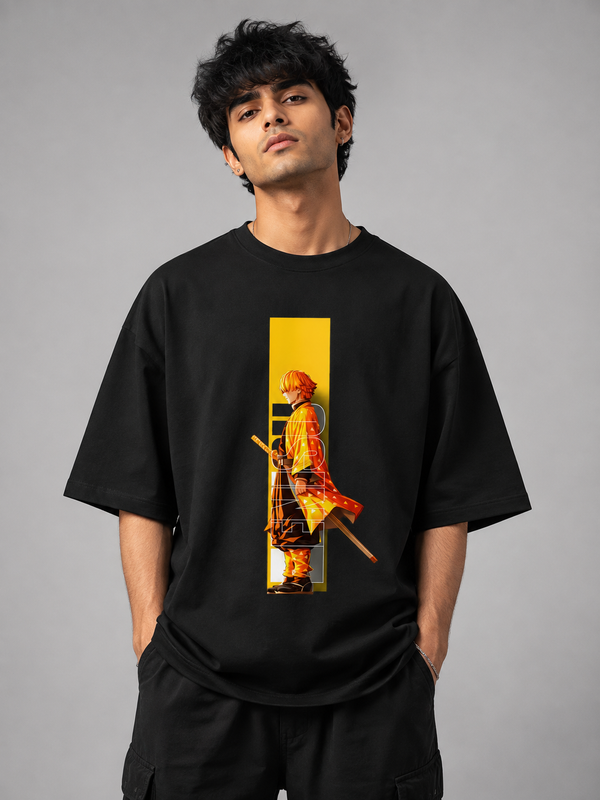 Zenitsu Agatsuma Thunderbolt Oversized T-Shirt