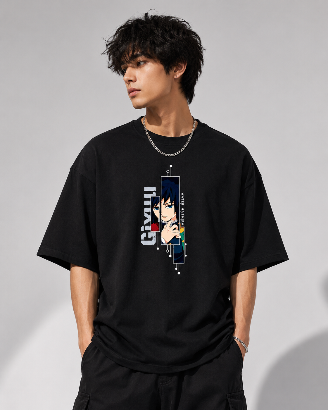 Giyu Tomioka Water Hashira Oversized T-Shirt